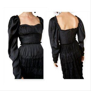 Ulla Johnson Mia Blouse in Noir (Black), Size 0, New with tag, $390